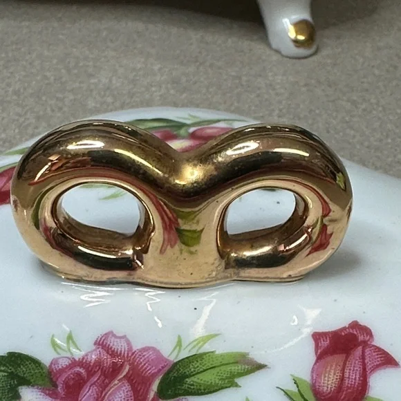 Vintage 1950’s Arbart Japan Porcelain Trinket, Jewelry box - Picture 7 of 12